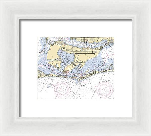 Bradenton -florida Nautical Chart _v6 - Framed Print