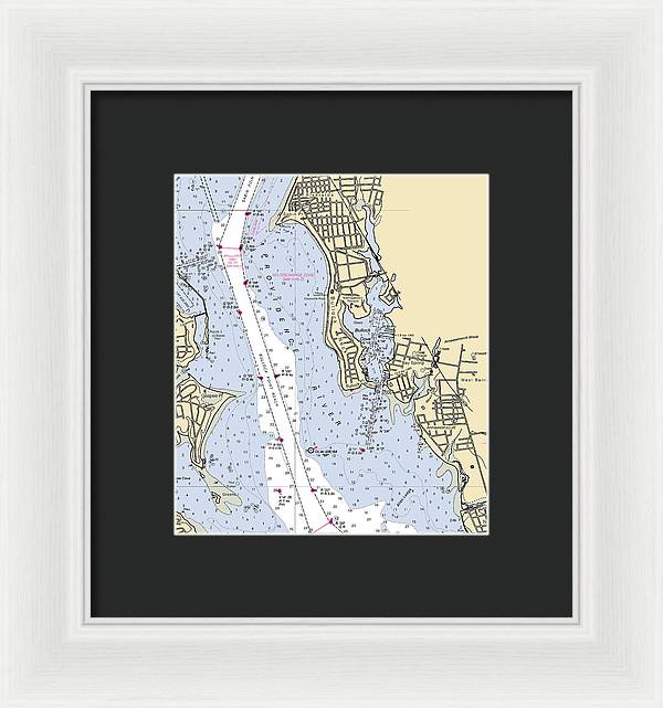 Bullock Cove-rhode Island Nautical Chart - Framed Print