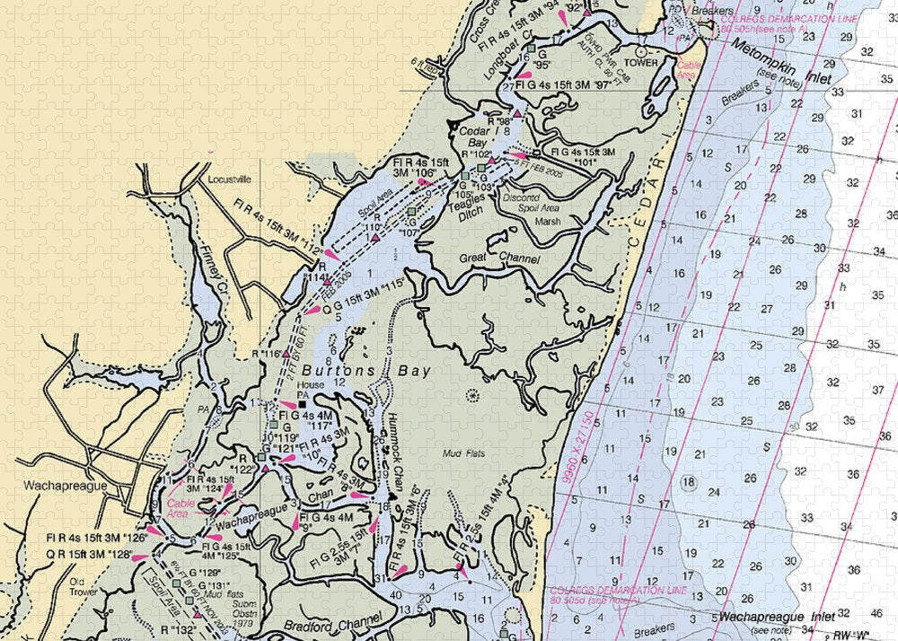 Burtons Bay-virginia Nautical Chart - Puzzle