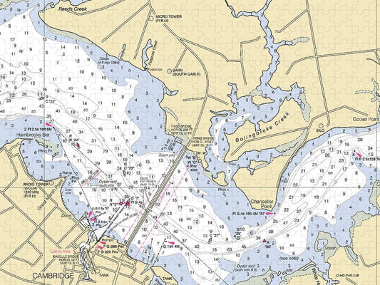 Cambridge  Maryland Nautical Chart _V2 Puzzle