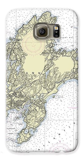 Cape Ann Massachusetts Nautical Chart - Phone Case
