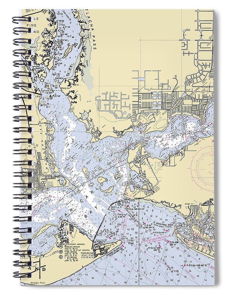 Cape Harbor  Florida Nautical Chart _V6 Spiral Notebook