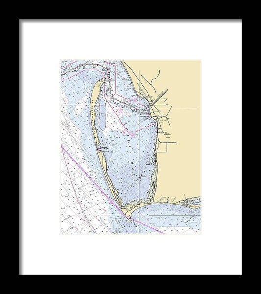 A beuatiful Framed Print of the Cape San Blas -Florida Nautical Chart _V6 by SeaKoast