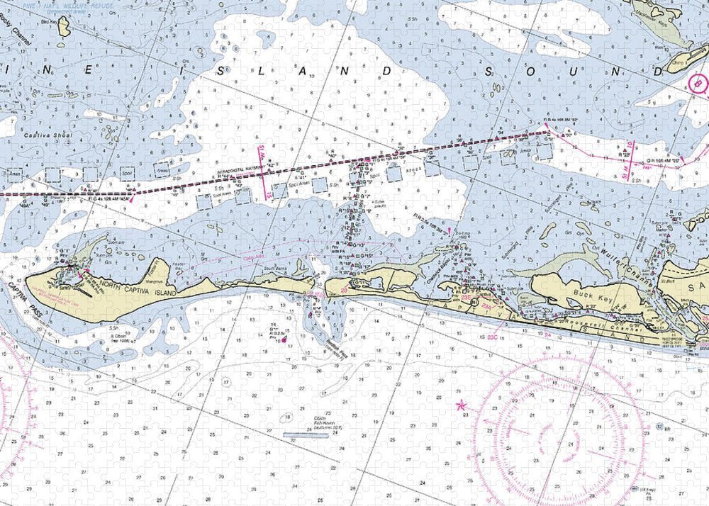 Captiva Island Florida Nautical Chart - Puzzle
