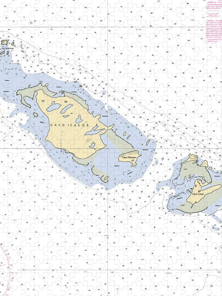 Caya Icacos Puerto Rico Nautical Chart Puzzle
