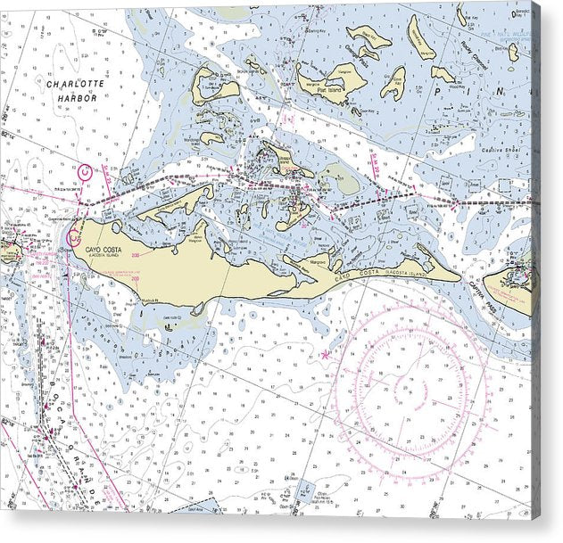 Cayo Costa Florida Nautical Chart  Acrylic Print
