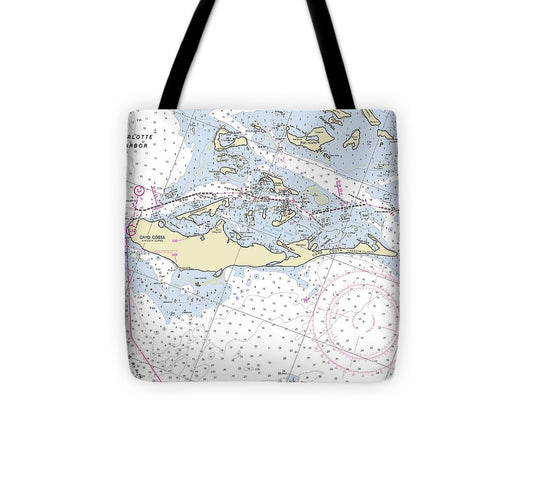 Cayo Costa Florida Nautical Chart Tote Bag