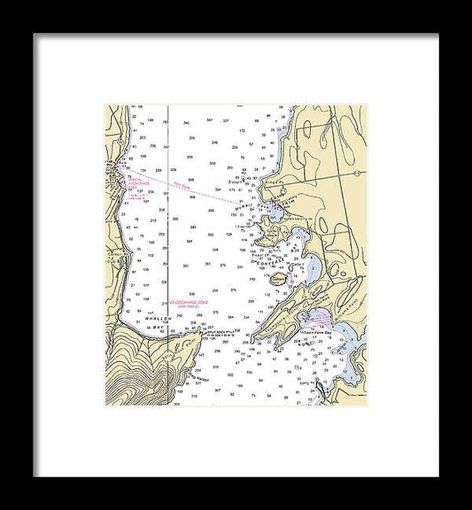 A beuatiful Framed Print of the Cedar Beach-Lake Champlain  Nautical Chart by SeaKoast
