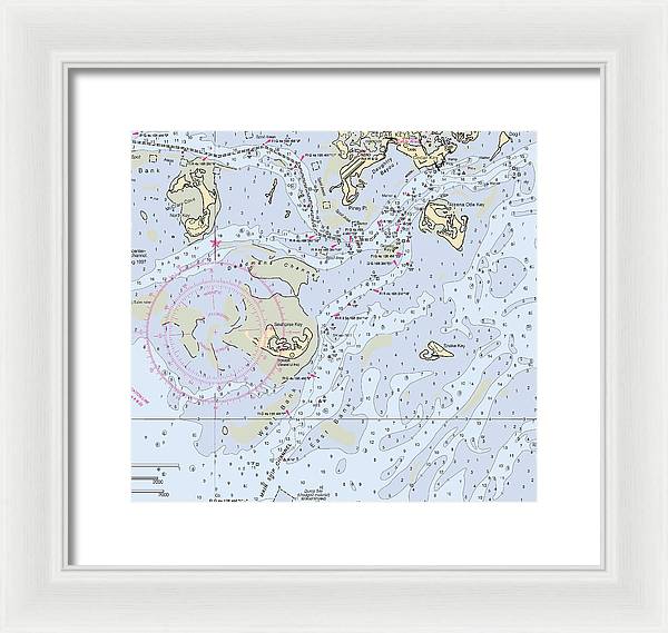 Cedar Keys-florida Nautical Chart - Framed Print