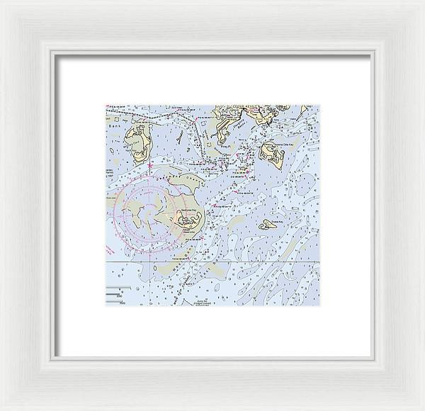 Cedar Keys-florida Nautical Chart - Framed Print