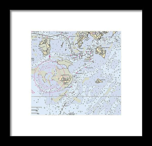 A beuatiful Framed Print of the Cedar Keys-Florida Nautical Chart by SeaKoast