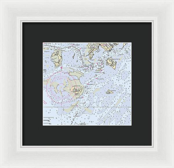 Cedar Keys-florida Nautical Chart - Framed Print