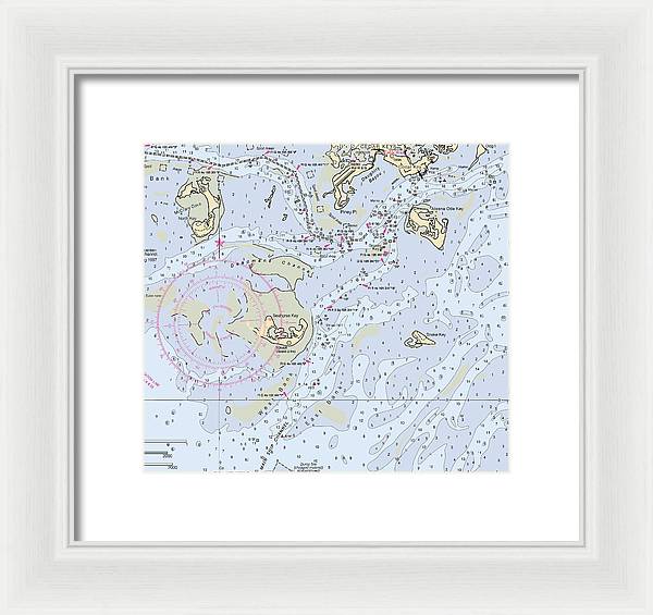 Cedar Keys-florida Nautical Chart - Framed Print