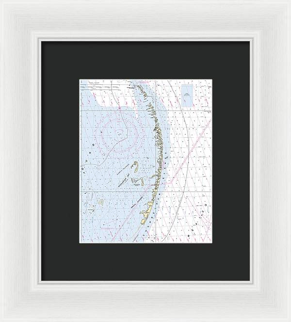 Chandeleur Islands-louisiana Nautical Chart - Framed Print