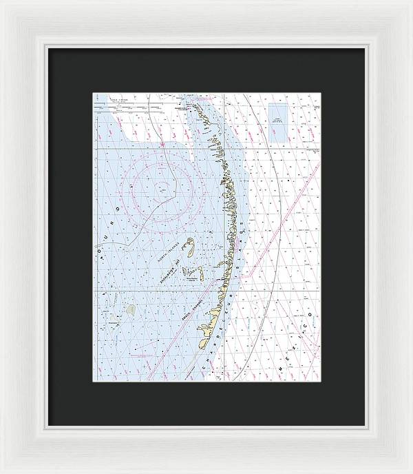 Chandeleur Islands-louisiana Nautical Chart - Framed Print