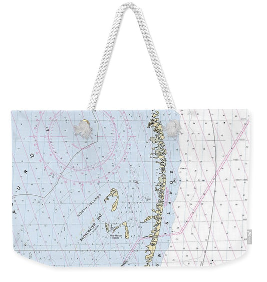 Chandeleur Islands-louisiana Nautical Chart - Weekender Tote Bag