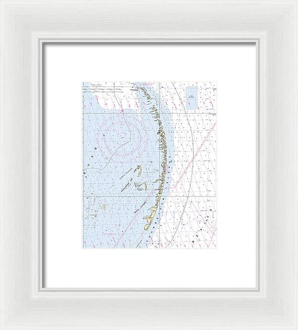 Chandeleur Islands-louisiana Nautical Chart - Framed Print