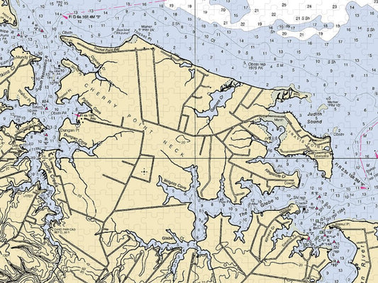 Cherry Point Neck  Virginia Nautical Chart _V2 Puzzle