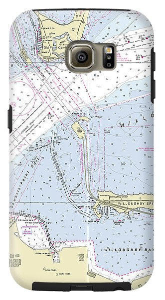 Chesapeake Bay Bridge Hampton Roads Virginia Nautical Chart - Phone Case