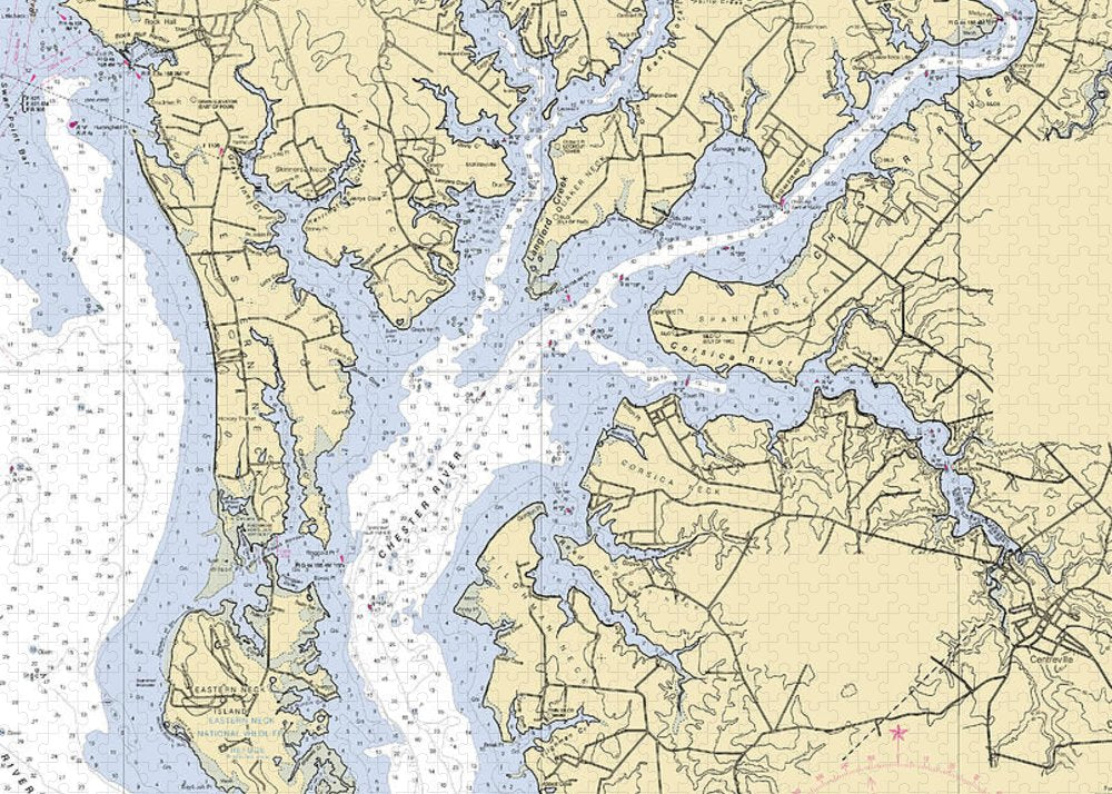 Chester River-maryland Nautical Chart - Puzzle
