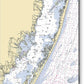 Chincoteague Bay Maryland Nautical Chart V2 - Acrylic Print – 6.5" x 8" – Acrylic Nautical Chart Print by SeaKoast.