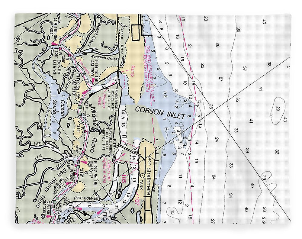 Corson Inlet -new Jersey Nautical Chart _v2 - Blanket