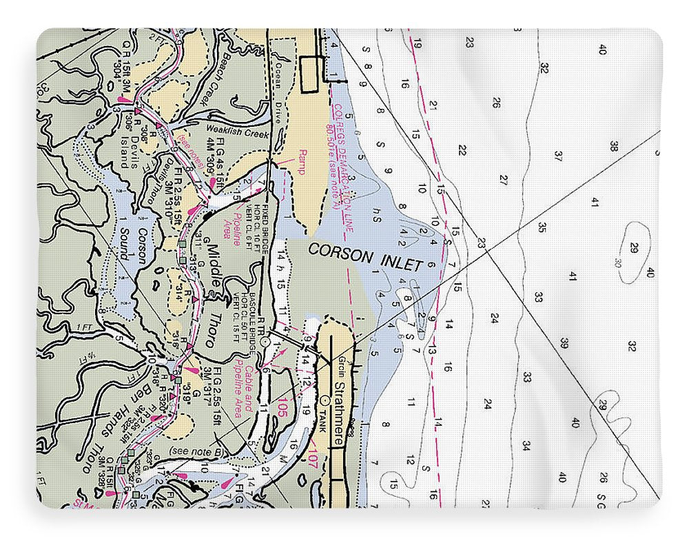 Corson Inlet -new Jersey Nautical Chart _v2 - Blanket