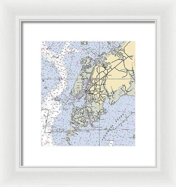 Crisfield Point-maryland Nautical Chart - Framed Print