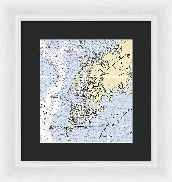 Crisfield Point-maryland Nautical Chart - Framed Print