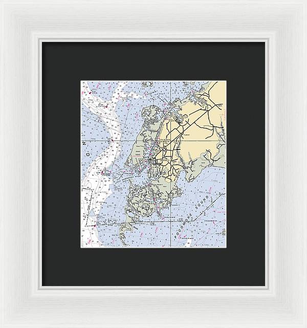 Crisfield Point-maryland Nautical Chart - Framed Print