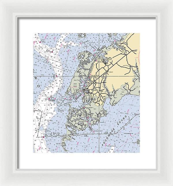 Crisfield Point-maryland Nautical Chart - Framed Print