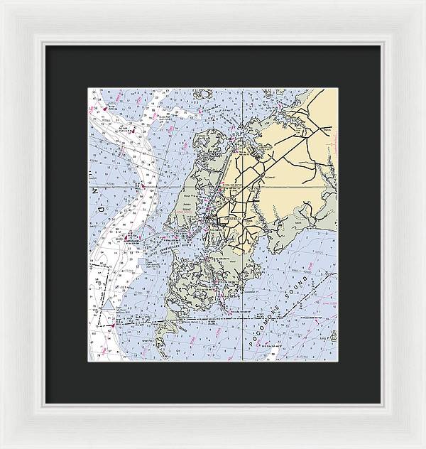 Crisfield Point-maryland Nautical Chart - Framed Print