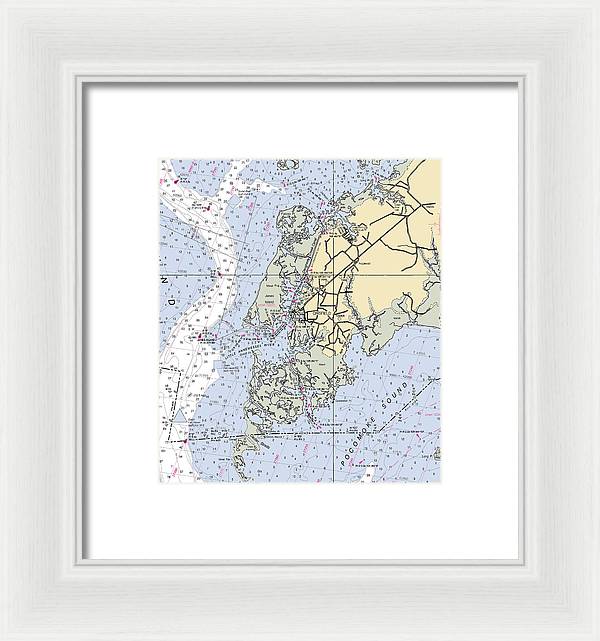 Crisfield Point-maryland Nautical Chart - Framed Print