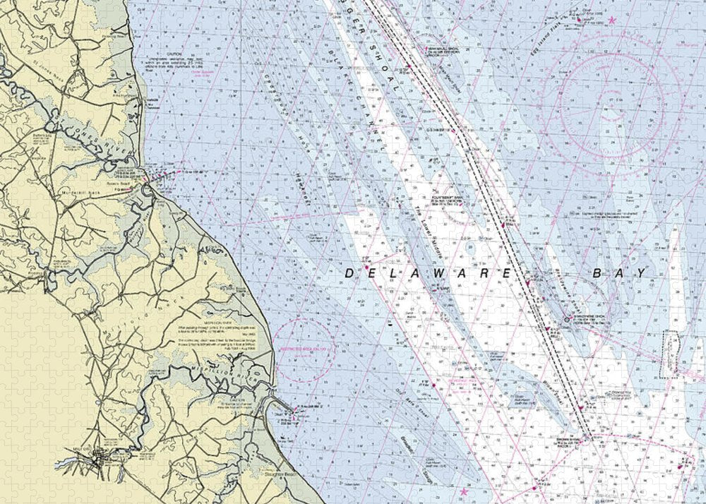 Delaware Bay Delaware Nautical Chart - Puzzle