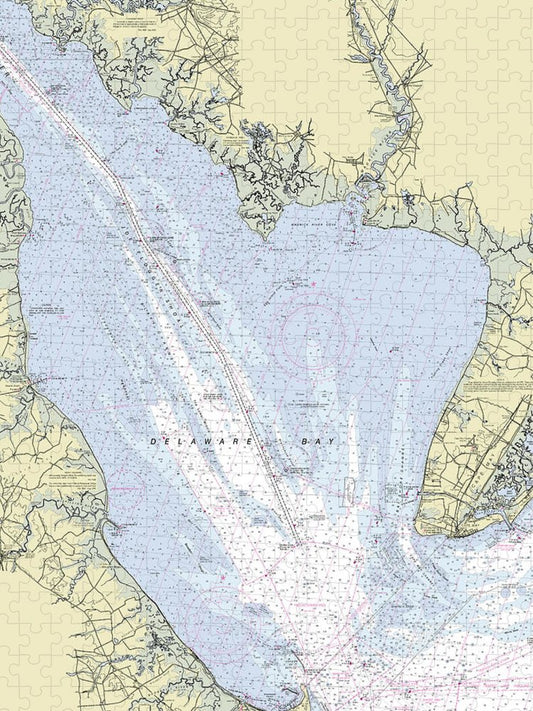 Delaware Bay New Jersey Nautical Chart Puzzle