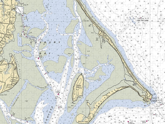 Duxbury Bay Massachusetts Nautical Chart Puzzle