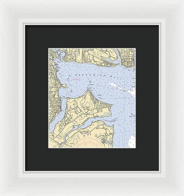 East Greenwich-rhode Island Nautical Chart - Framed Print