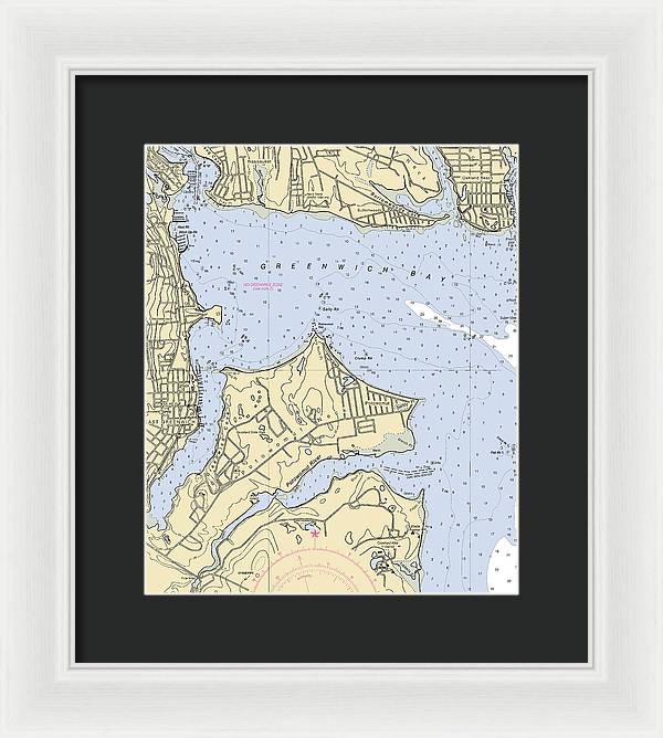 East Greenwich-rhode Island Nautical Chart - Framed Print