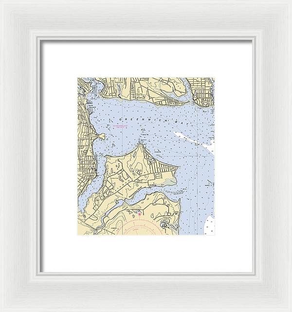 East Greenwich-rhode Island Nautical Chart - Framed Print