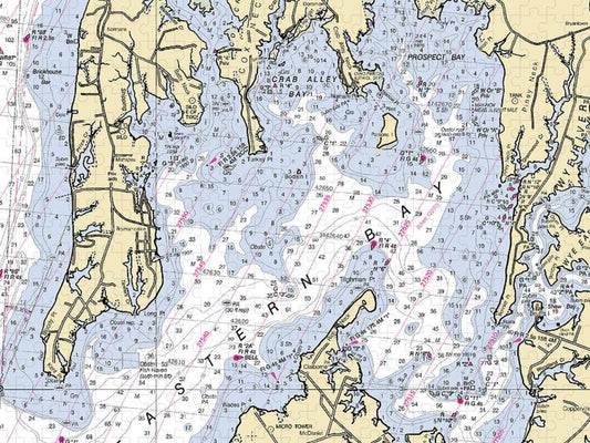 Eastern Bay Maryland Nautical Chart Puzzle
