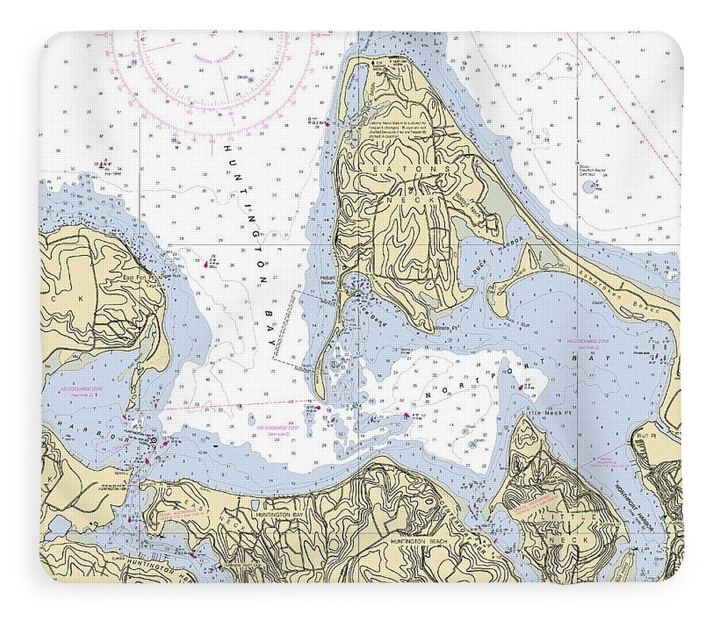 Eatons Neck-new York Nautical Chart - Blanket