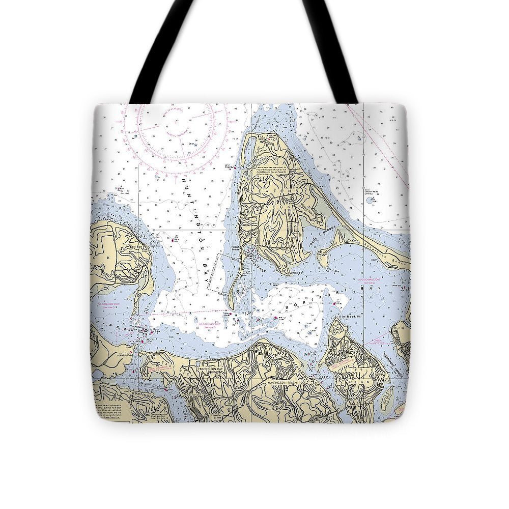 Eatons Neck-new York Nautical Chart - Tote Bag