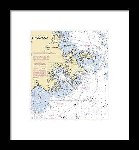 A beuatiful Framed Print of the Ensenada Honda-Puerto Rico Nautical Chart by SeaKoast