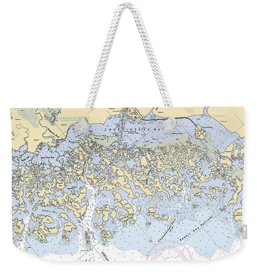 Evergaldes-city -florida Nautical Chart _v6 - Weekender Tote Bag