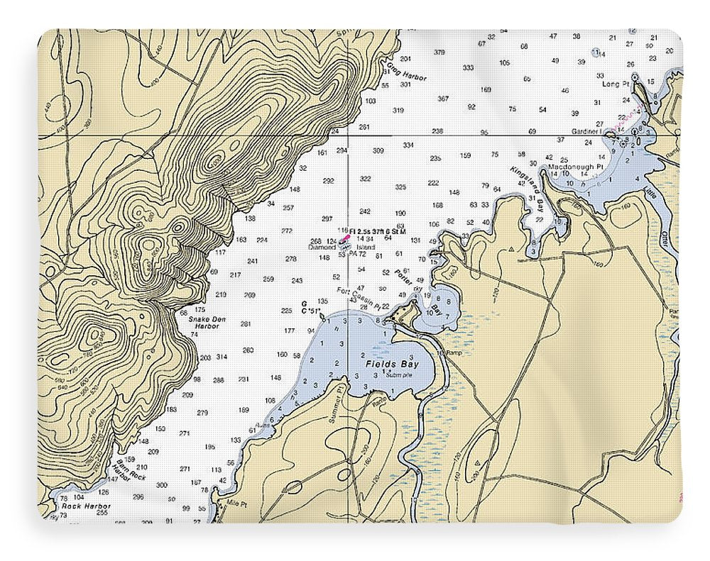 Fields Bay-lake Champlain  Nautical Chart - Blanket