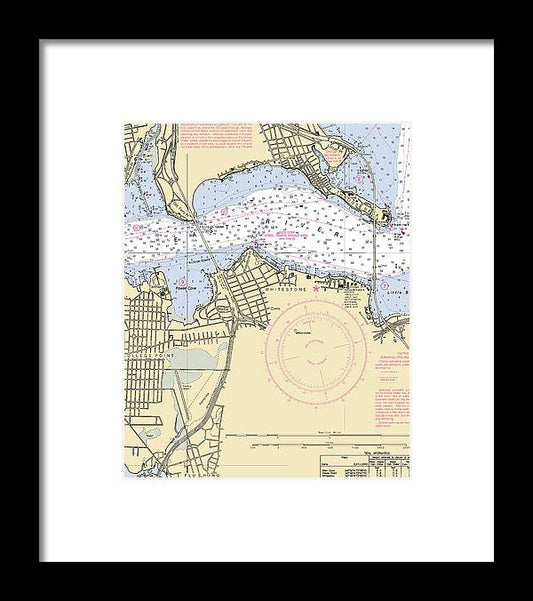 A beuatiful Framed Print of the Flushing-New York Nautical Chart by SeaKoast