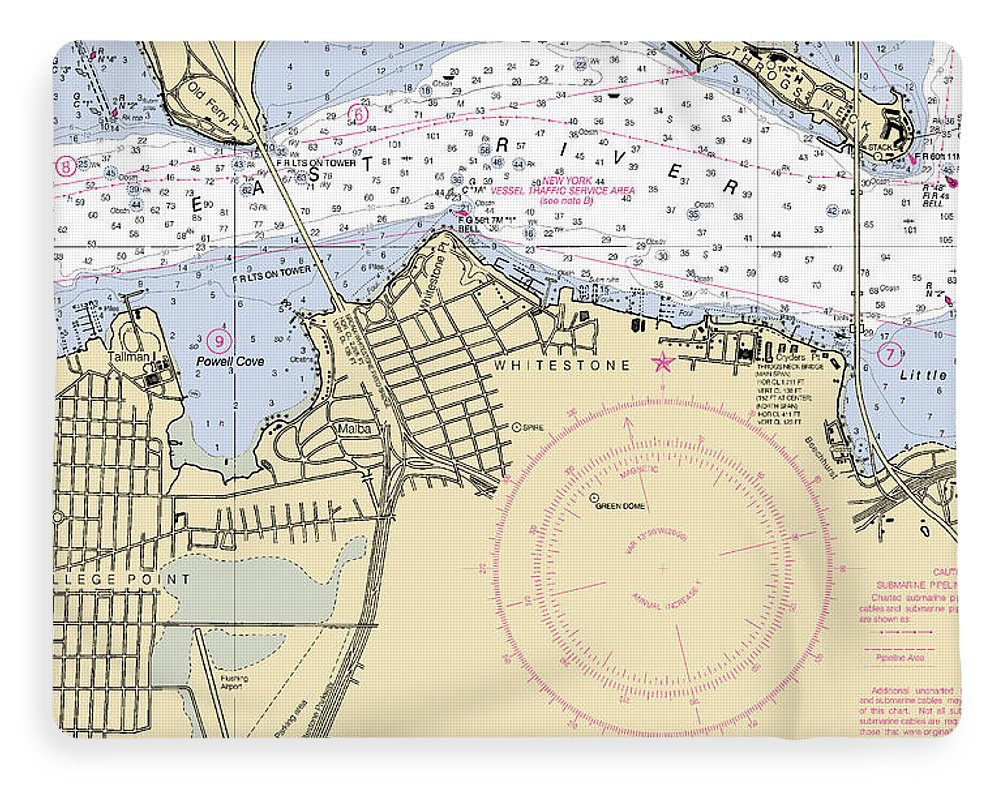 Flushing-new York Nautical Chart - Blanket