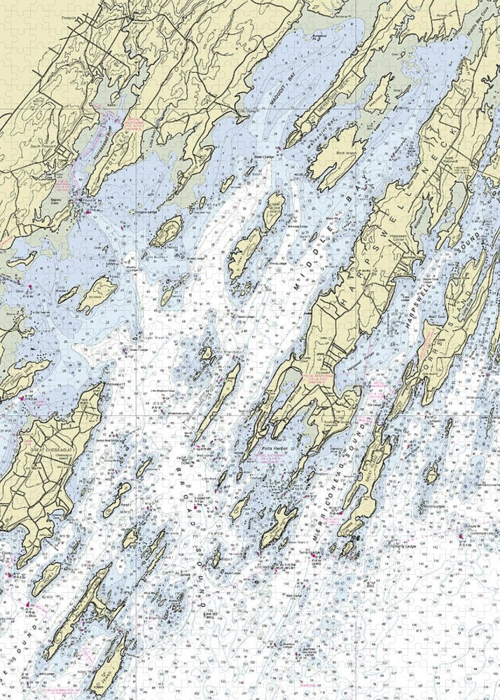 Freeport Maine Nautical Chart - Puzzle