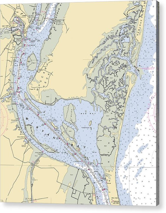 Georgetown-South Carolina Nautical Chart  Acrylic Print