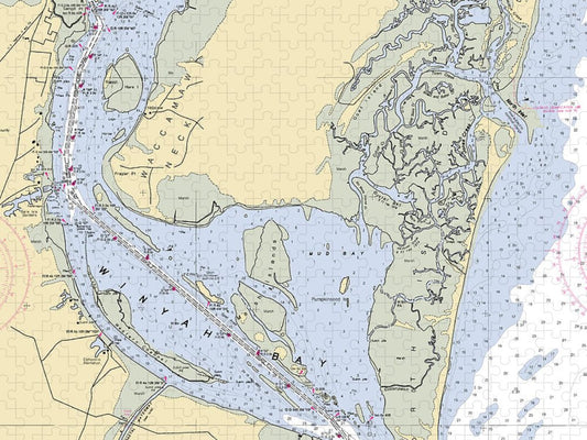 Georgetown South Carolina Nautical Chart Puzzle